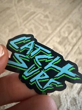 Catch Surf Sticker - Neon Blue & Green Logo